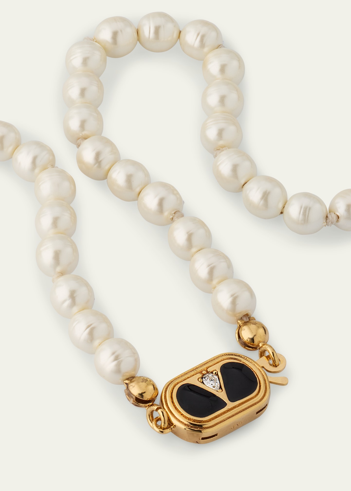 VLOGO Akoya Pearl Layered Ovalette Necklace - 3