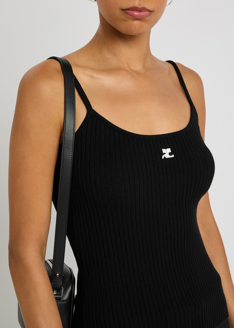 Courrèges Reedition Logo Ribbed-knit Tank - 5