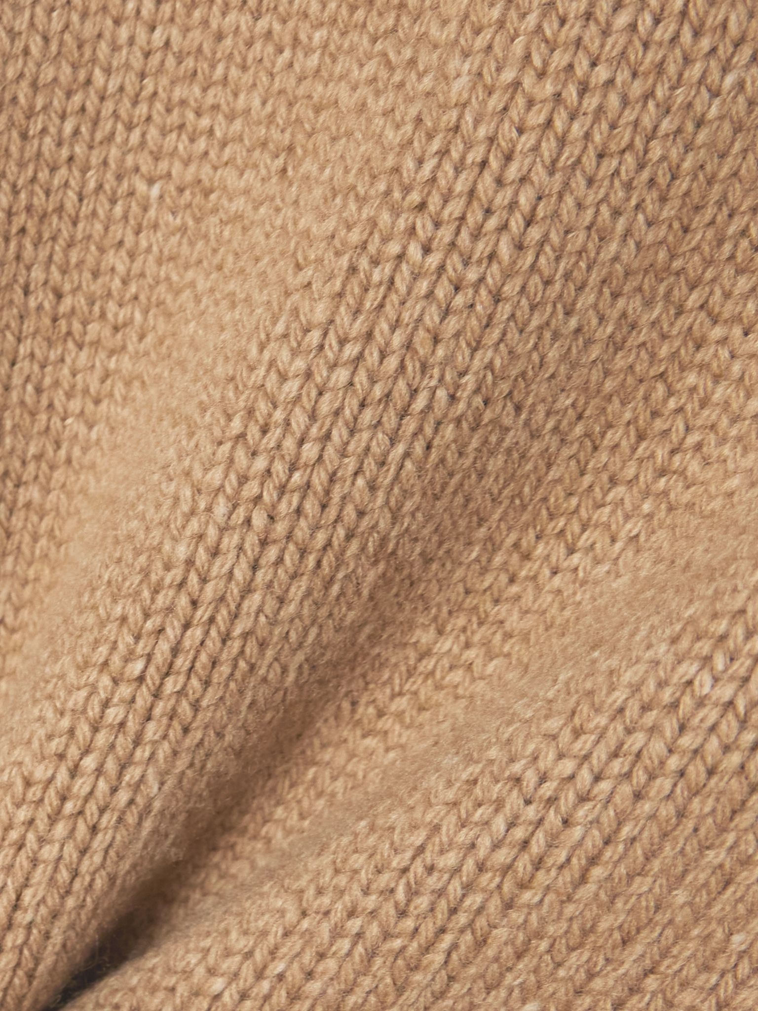 Cashmere-blend turtleneck sweater Camel - 4