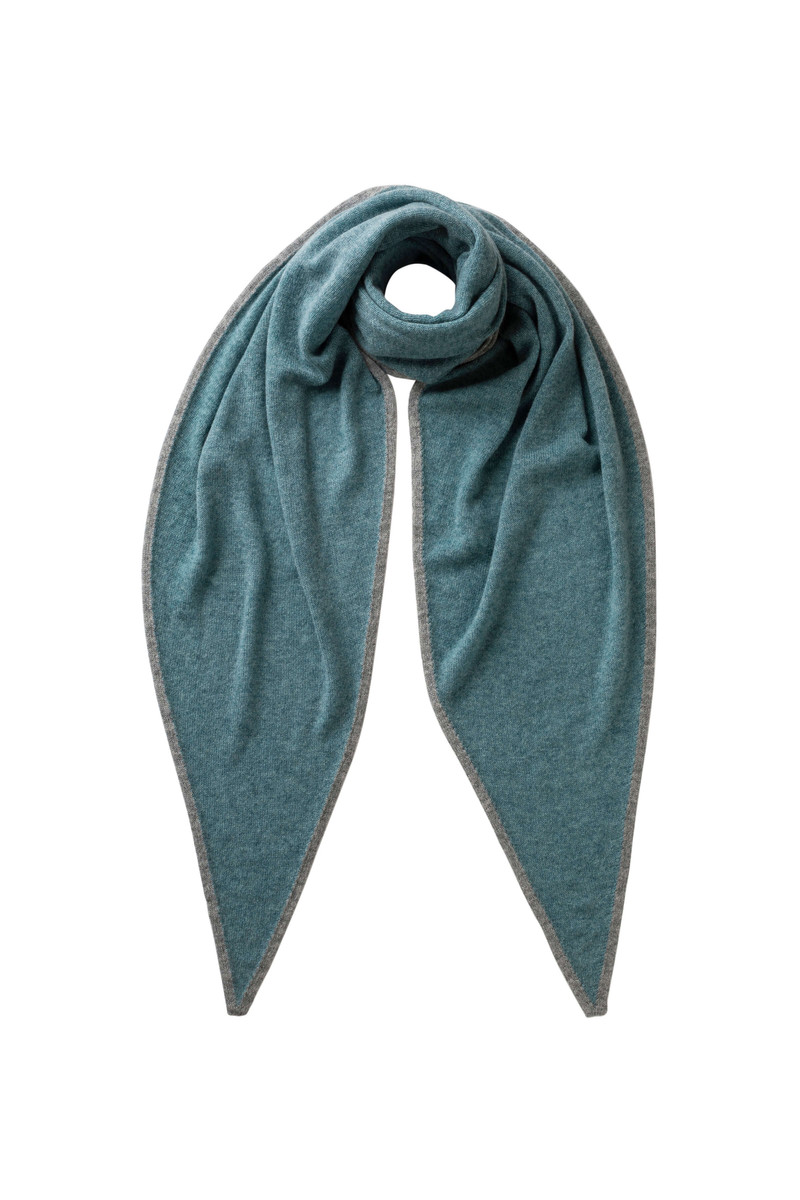 Gauzy Cashmere Green Diamond Scarf 1