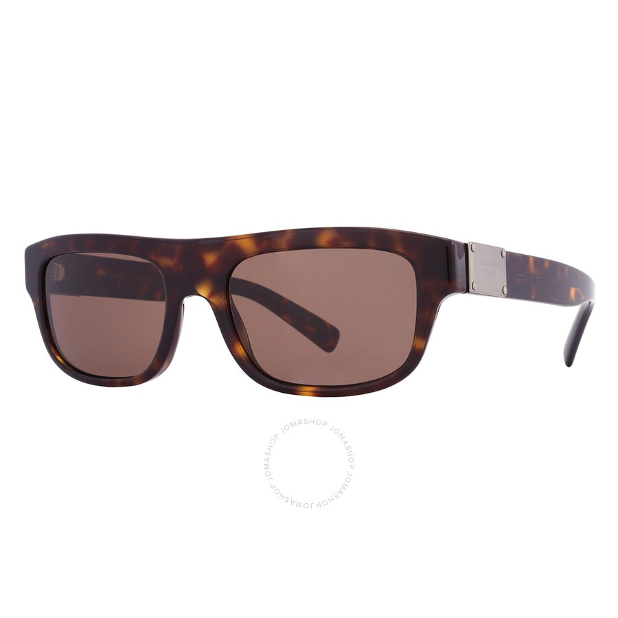 Dolce and Gabbana Dark brown Rectangular Men's Sunglasses DG4432 502/73 52 - 3