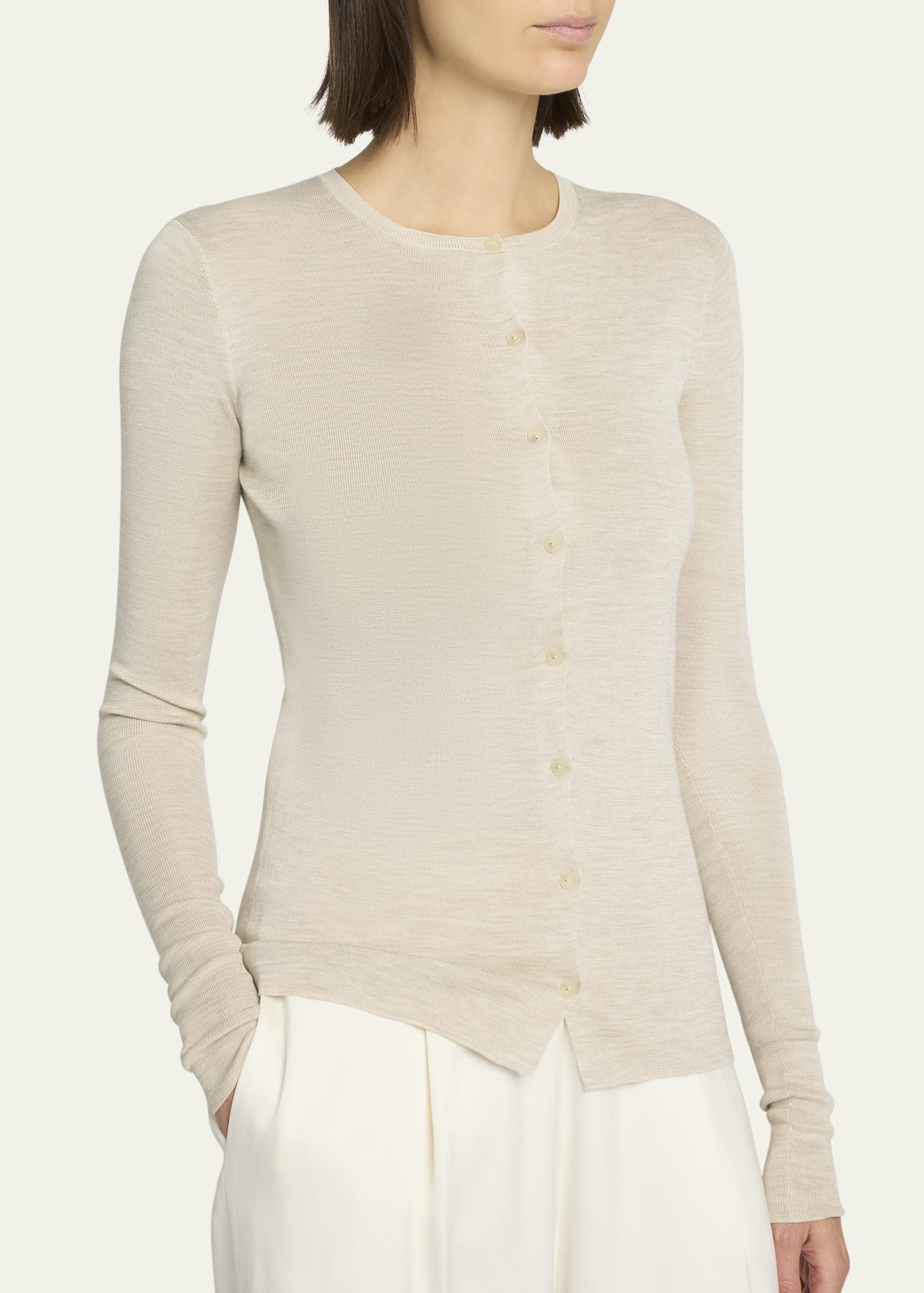 Josette Silk Knit Cardigan - 5