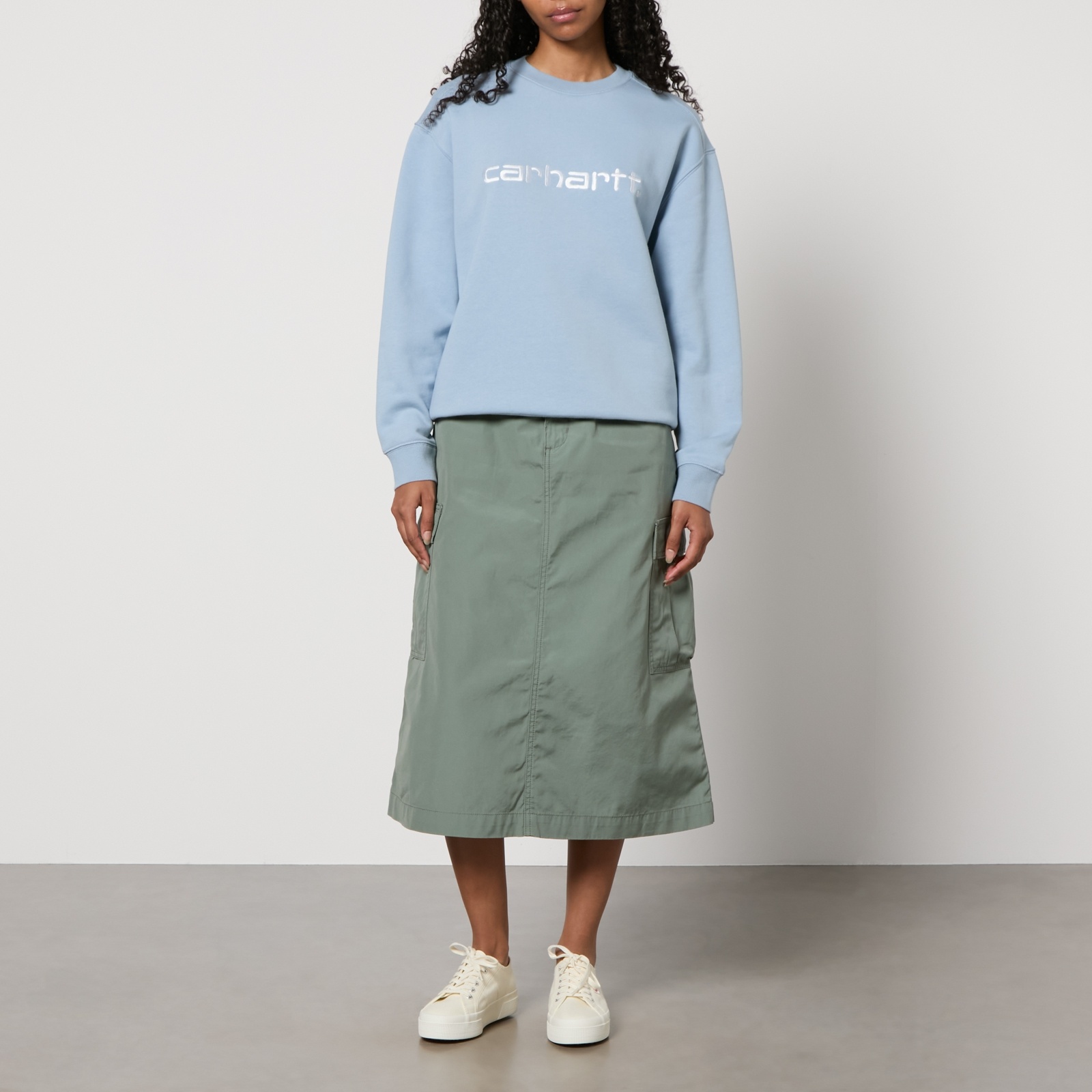 Carhartt WIP Logo Cotton-Blend Jersey Sweatshirt - 3