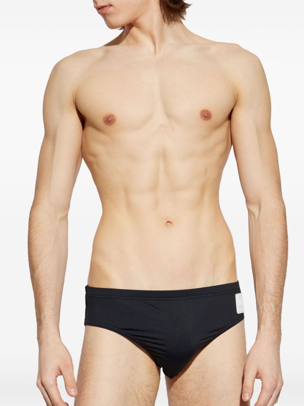 logo-appliqué swim briefs - 2