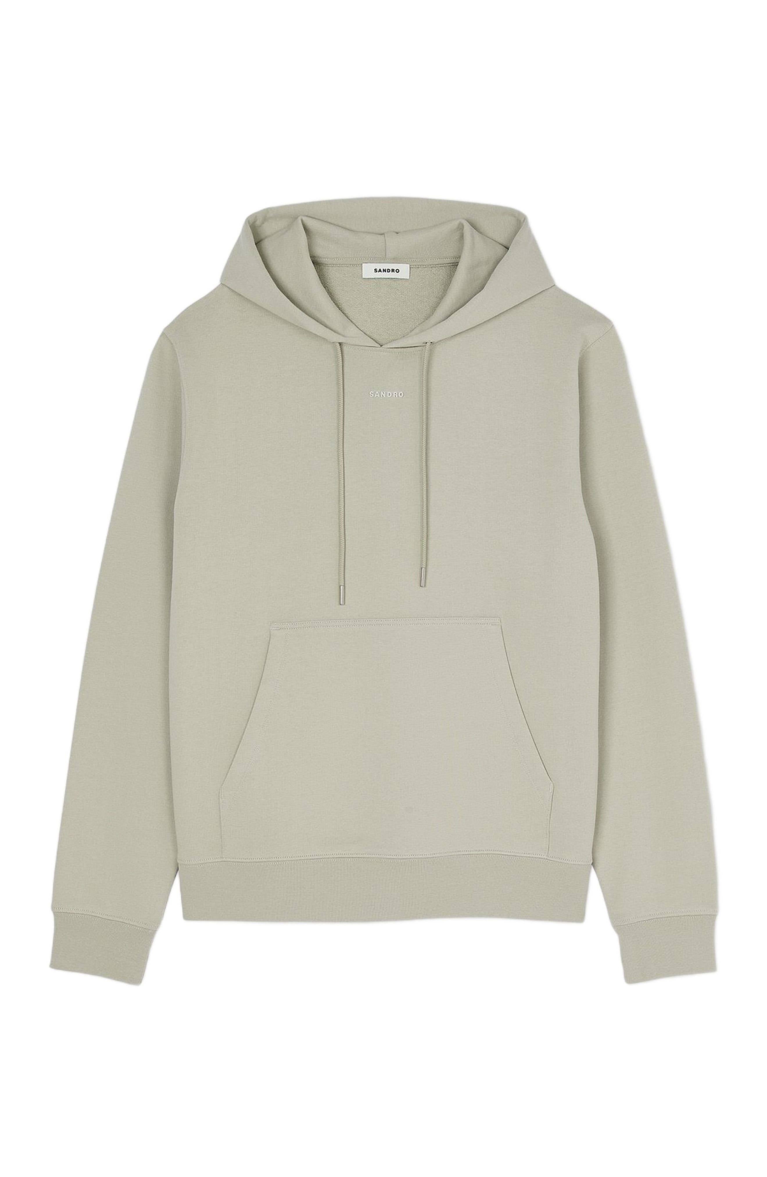 SANDRO Logo hoodie in Light Khaki at Nordstrom - 5