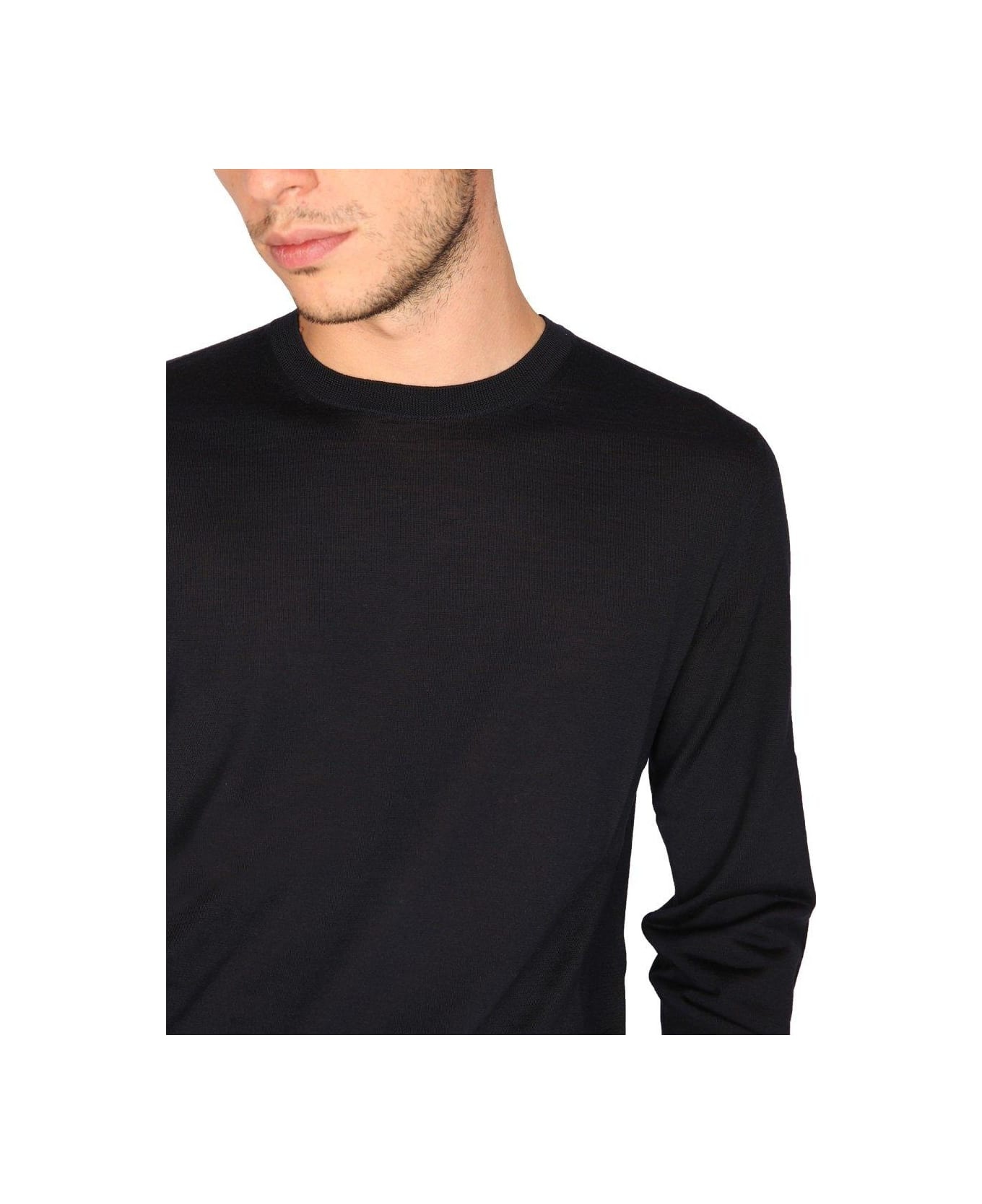 Crewneck Long-sleeved Sweater - 4