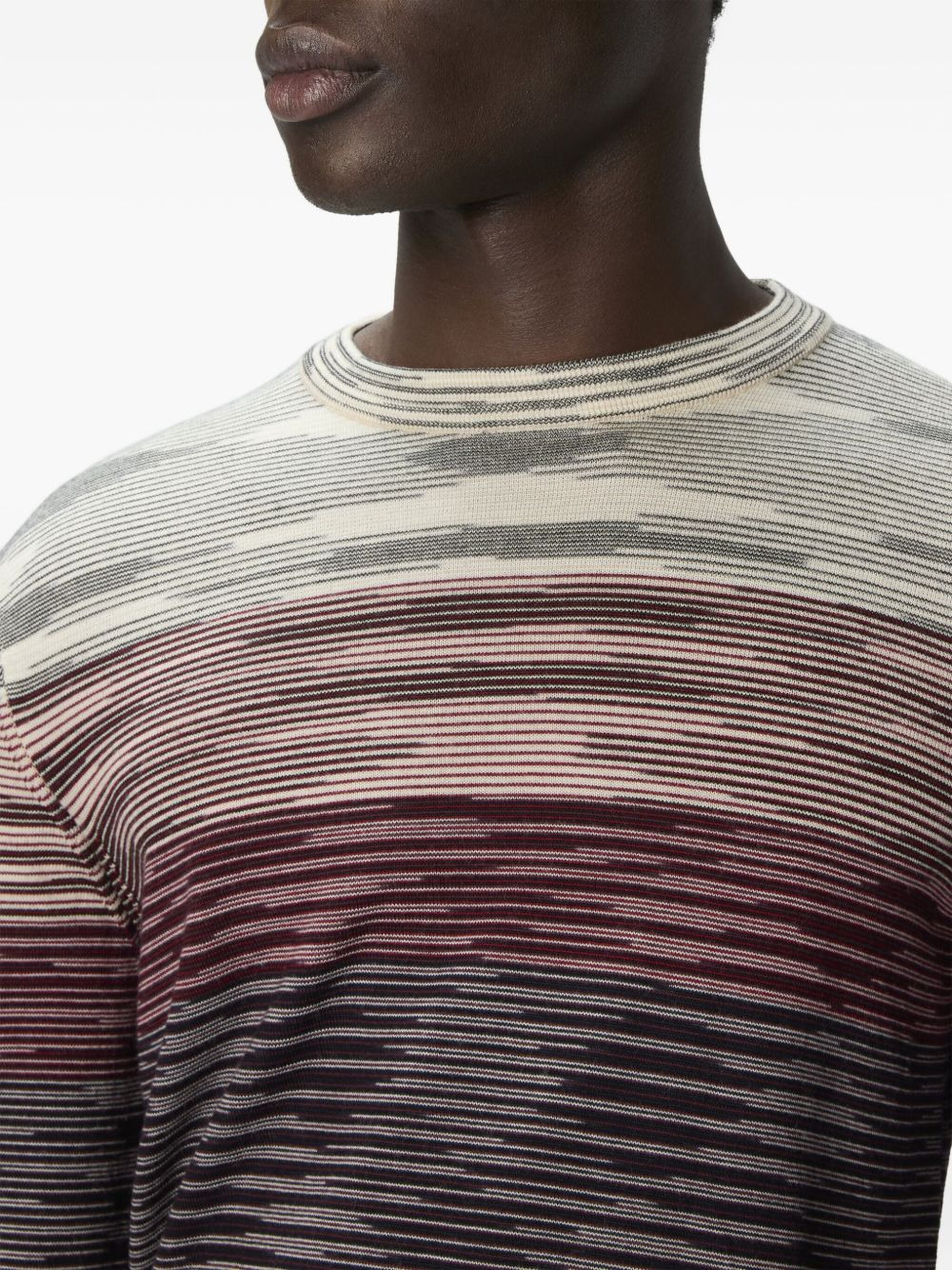 striped crew-neck sweater - 4