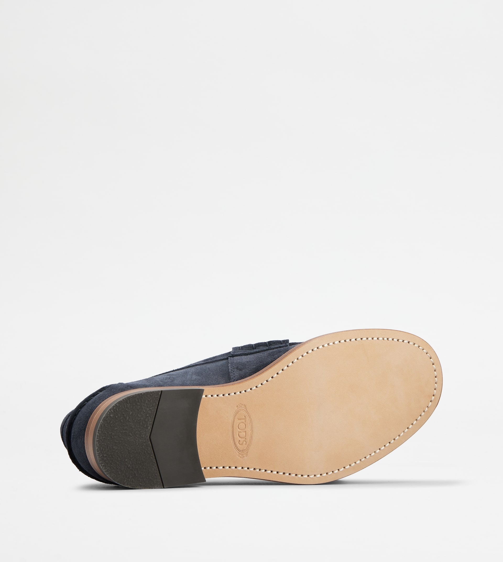LOAFERS IN SUEDE - BLUE - 4