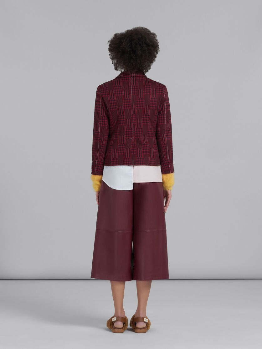 RED JACKET WITH STRIPES AND CHECKS - 3