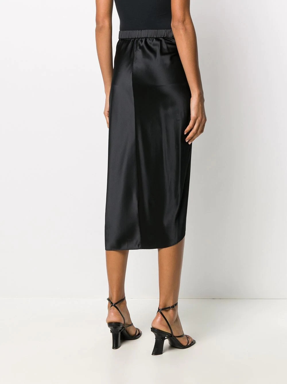 draped midi skirt - 4