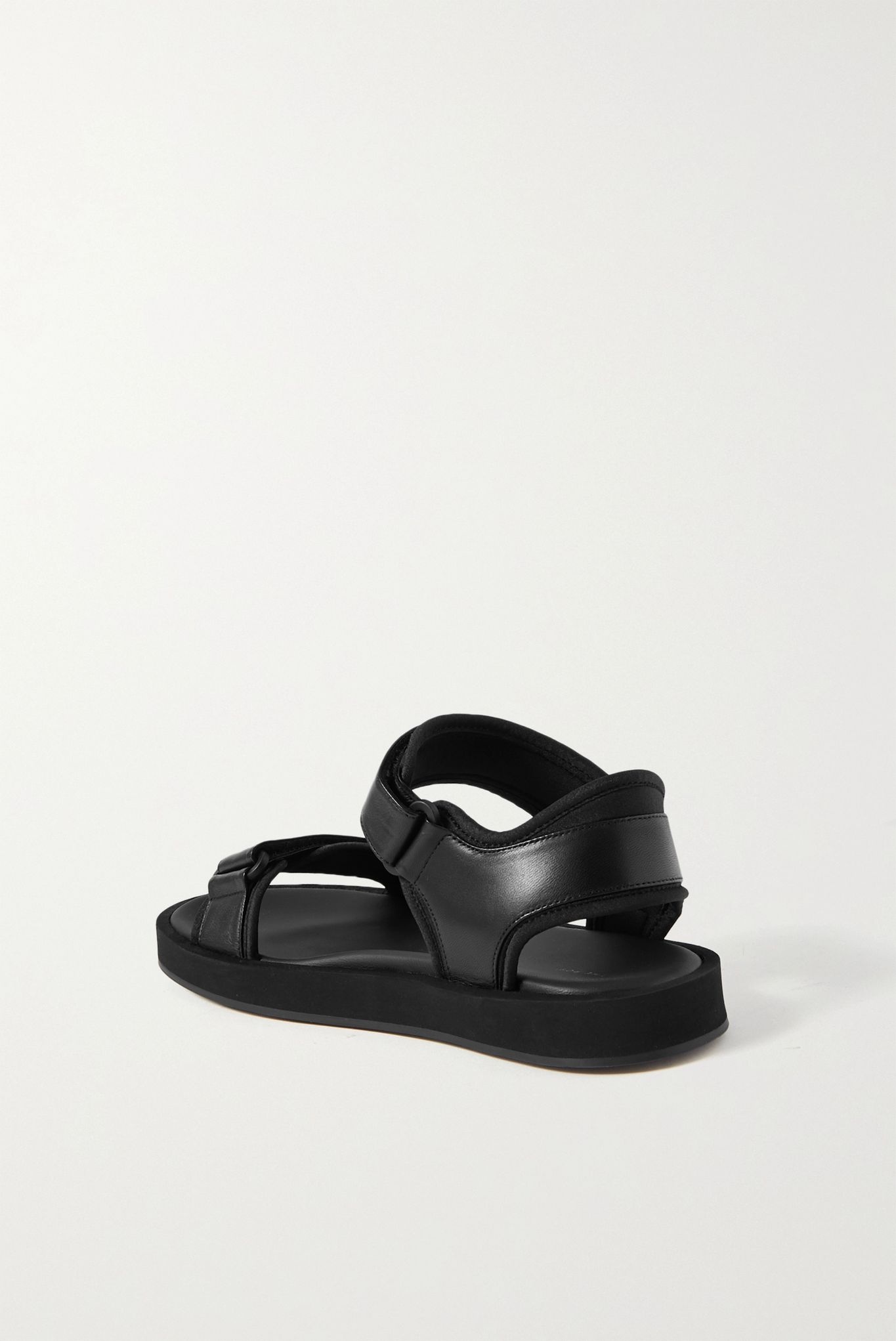 Hook and Loop leather and neoprene sandals - 4