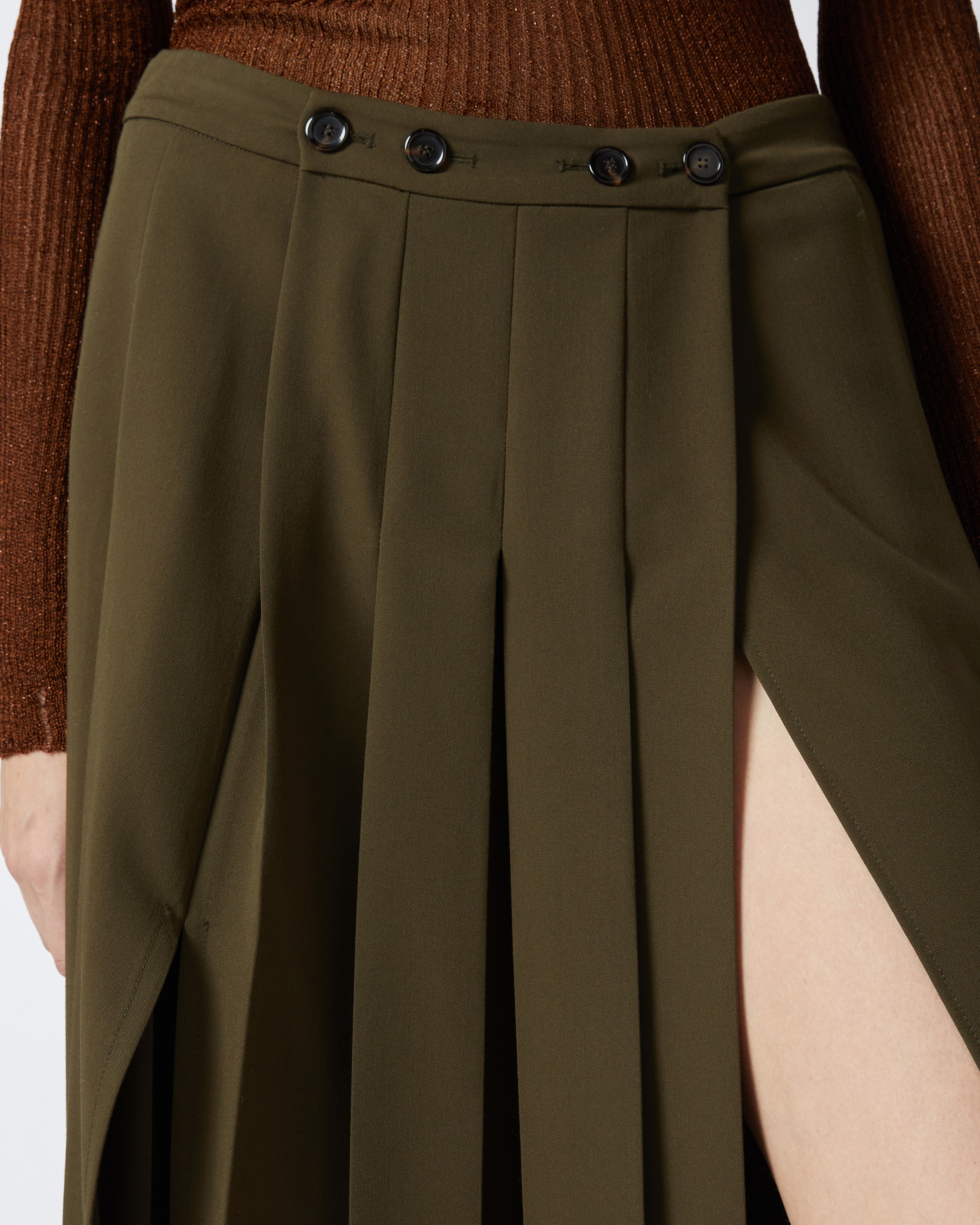 LONG SKIRT WITH PLEATING - 5