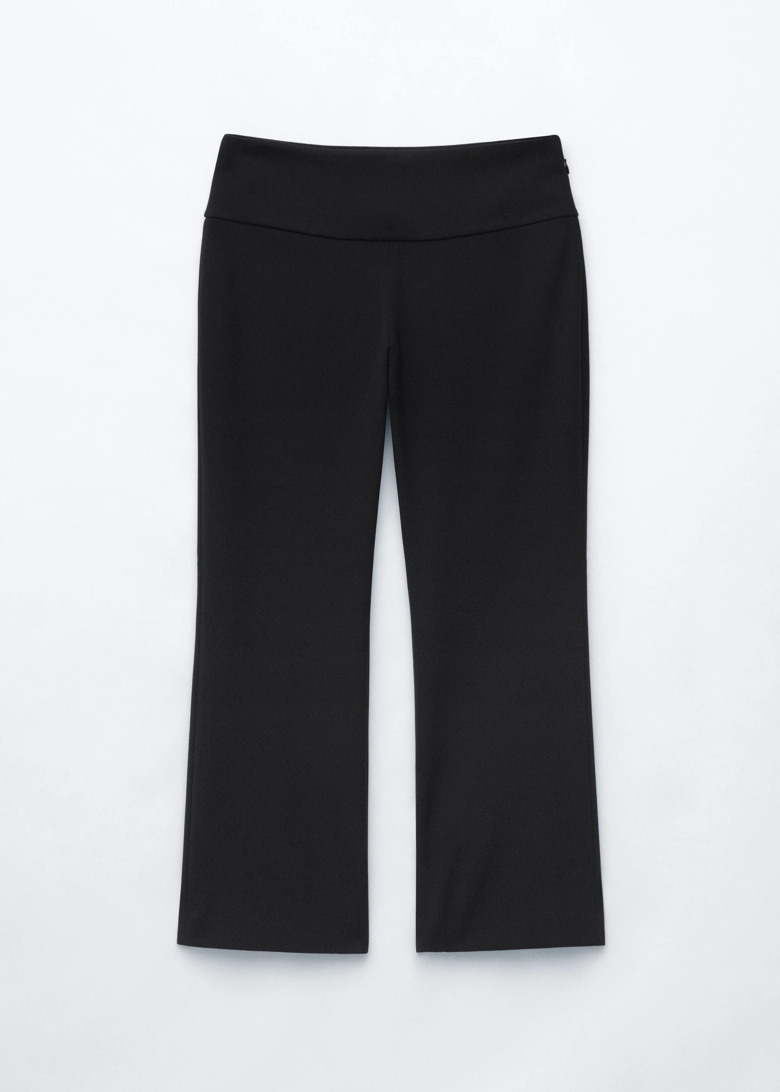 Cropped Kick Flare Trousers - 1