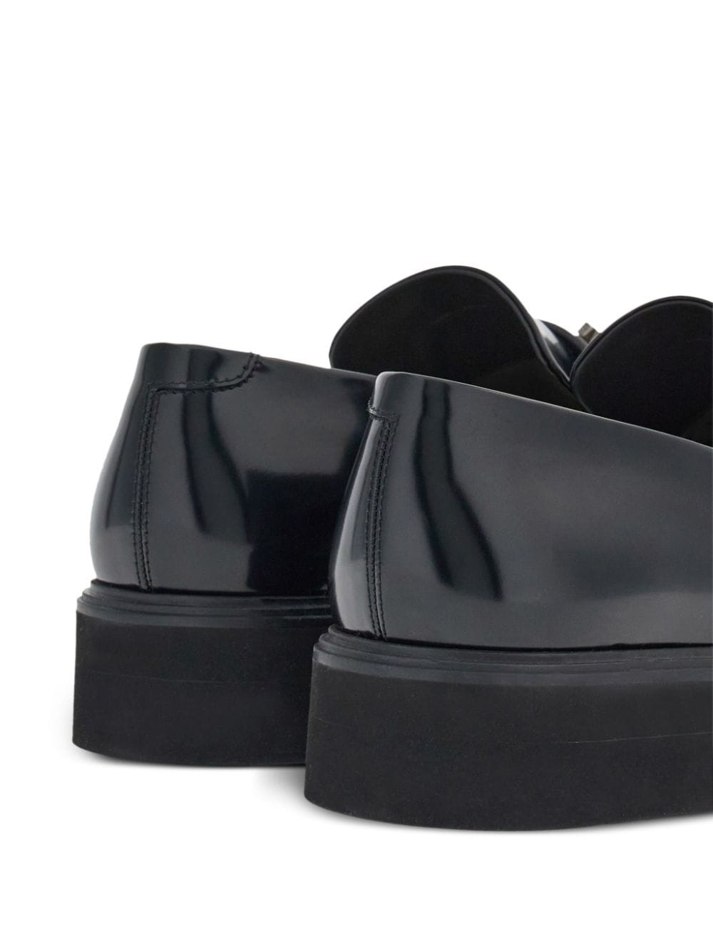 Gancini-ornament leather loafers - 3