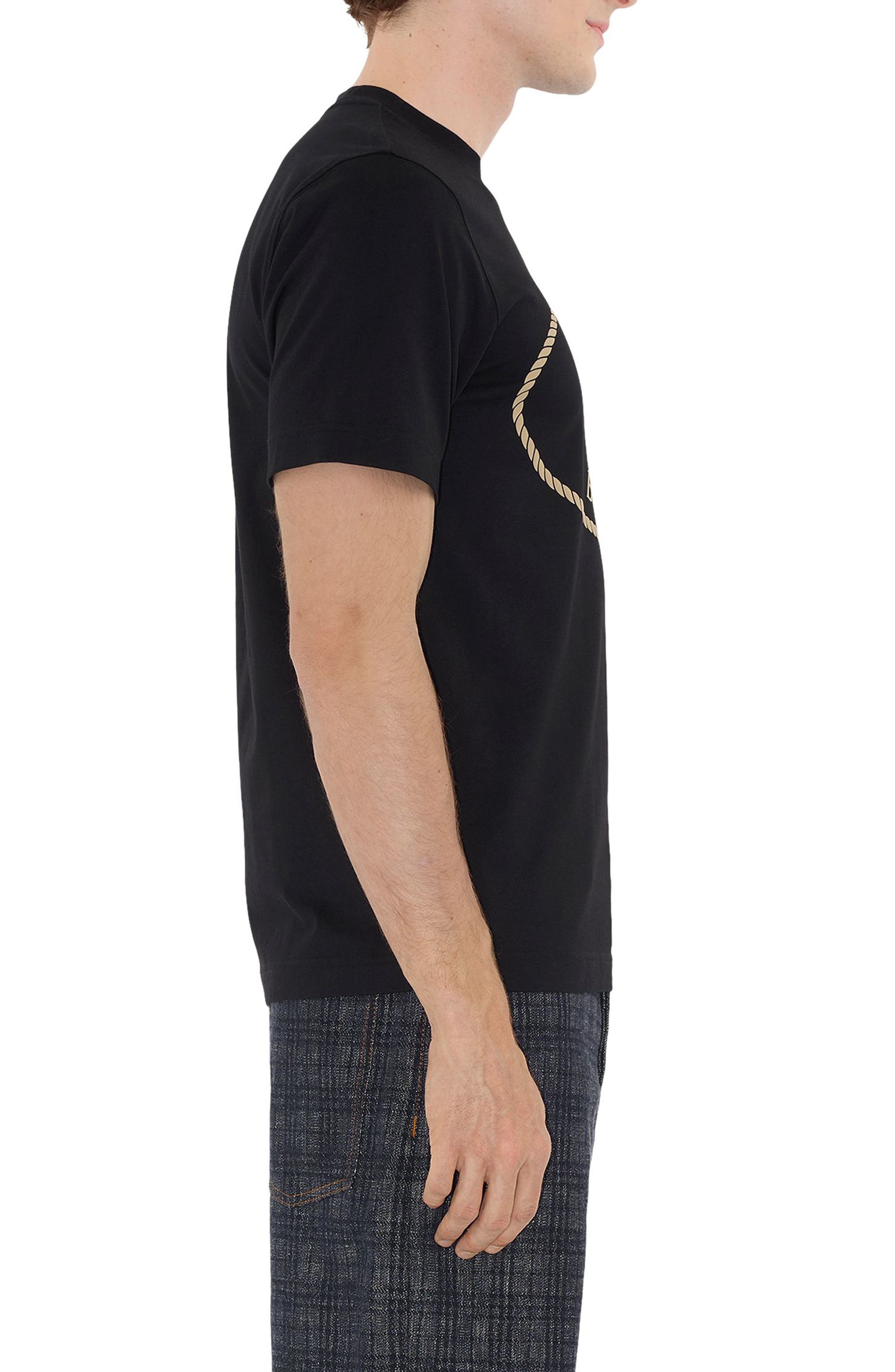 burberry Equestrian Knight Design Stamp Graphic T-Shirt in Black at Nordstrom - 3