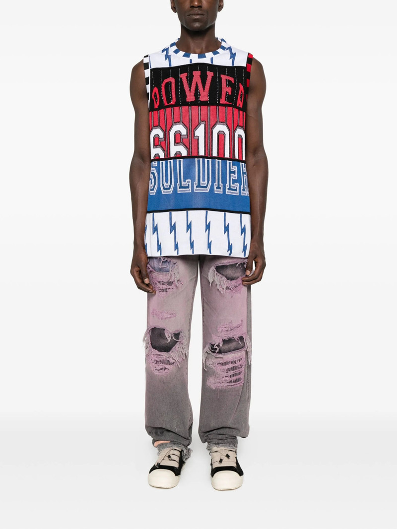 PDF Pdf Lightning-bolt Panelled Vest outlook