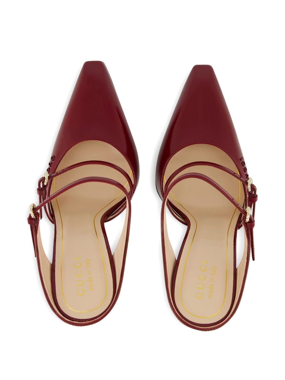 buckle-detail wedge mules - 6