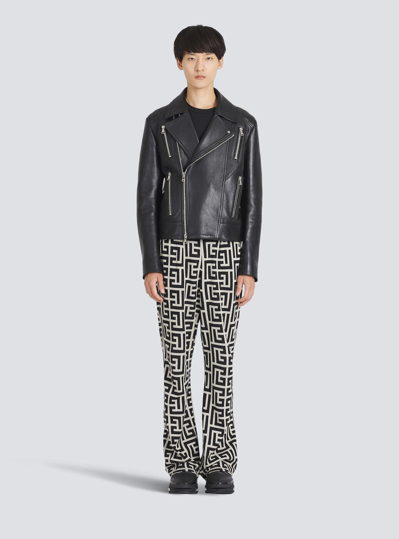 Leather biker jacket 3