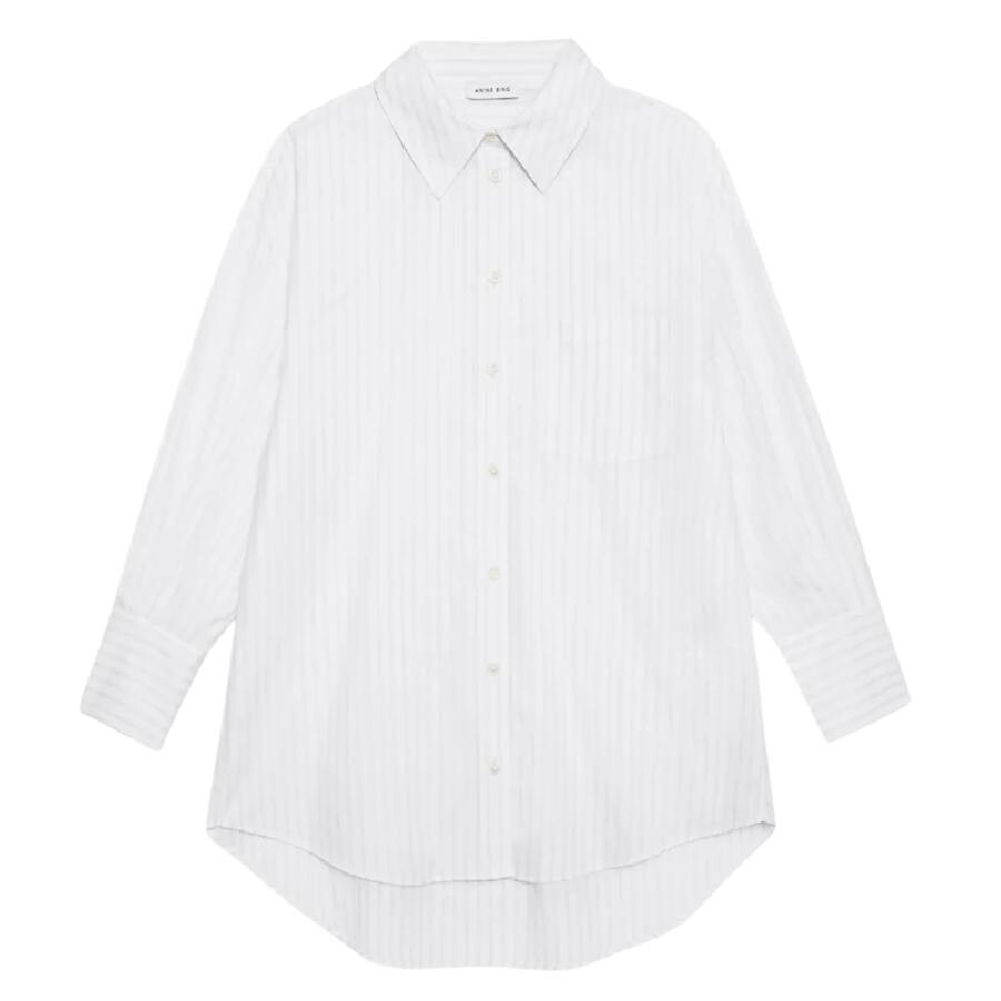 Anine Bing Stripe Mika Cotton Shirt - 5