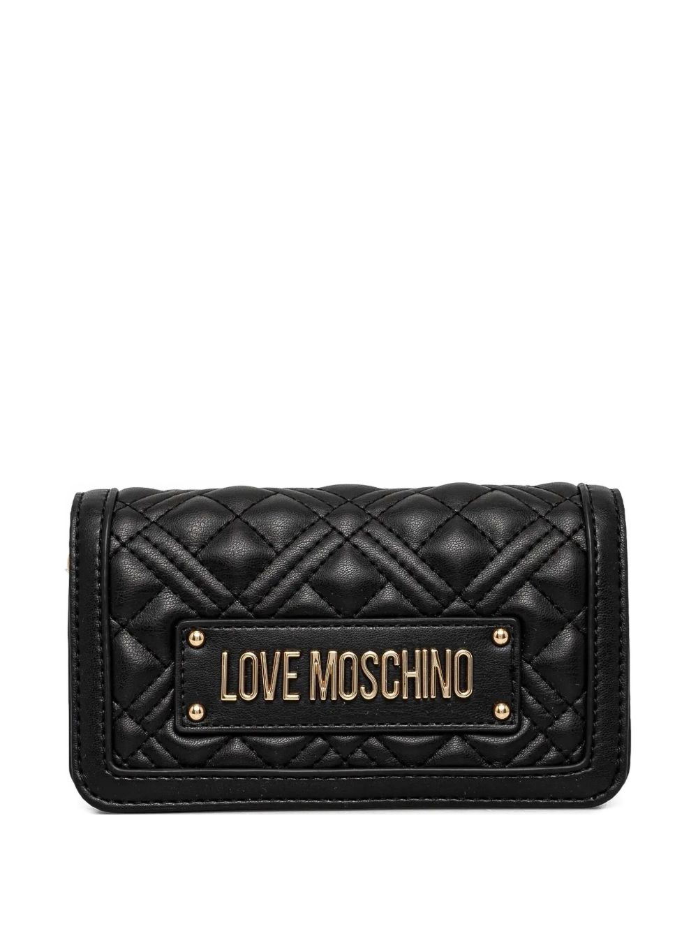 quilted leather shoulder bag - 1