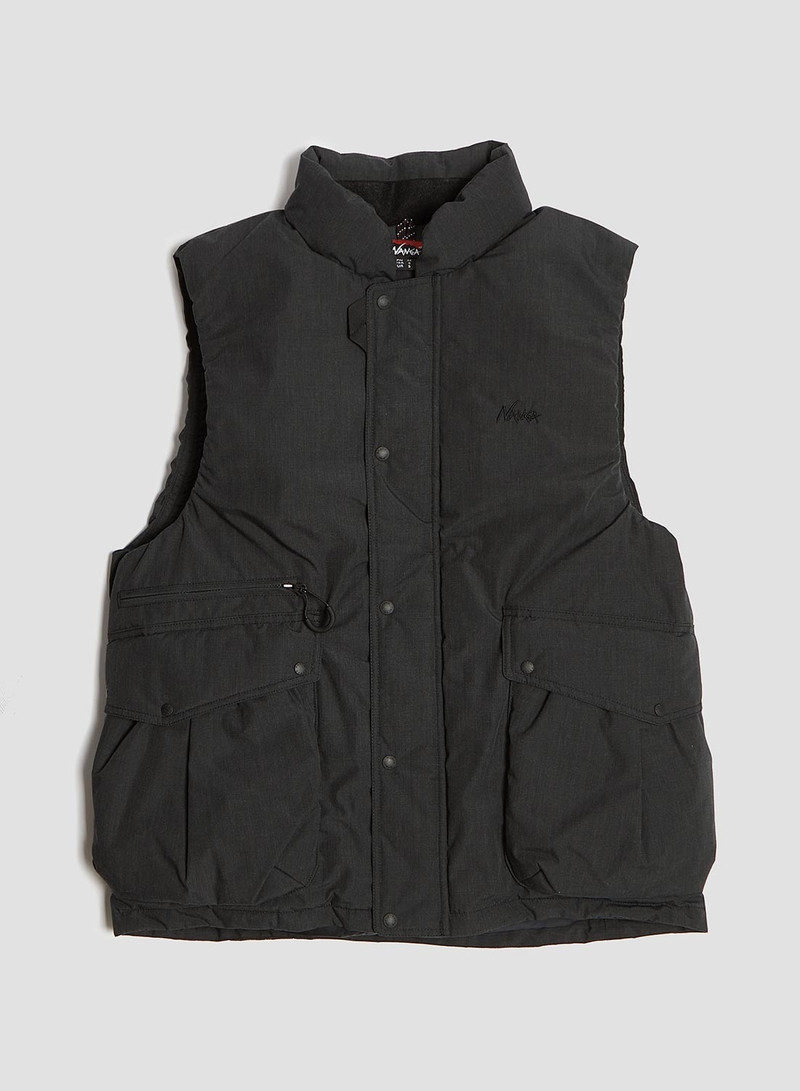 Nanga Hinoc Down Vest in Charcoal 1