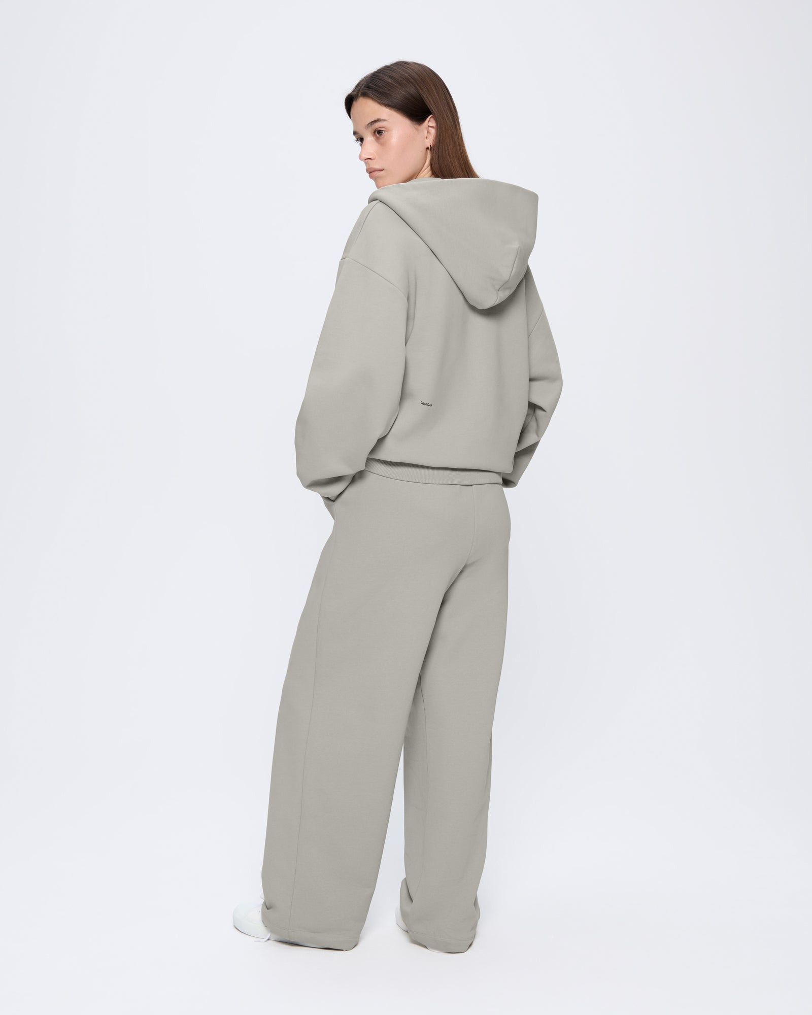 Womens 365 Heavyweight Straight Leg Track Pants - Stone - 4