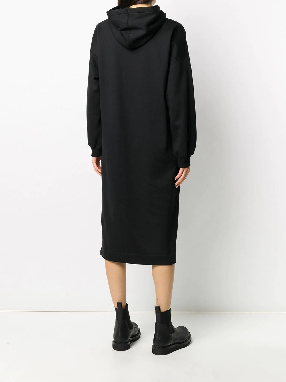 VLTN-print hoodie dress - 4