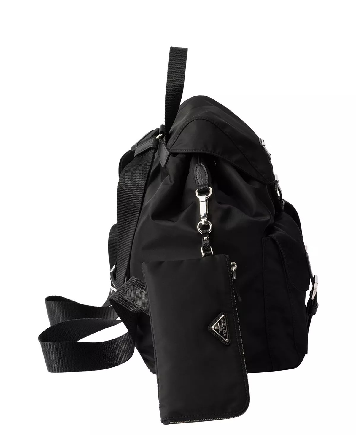 Re-Nylon Medium Backpack with Pouch - 4