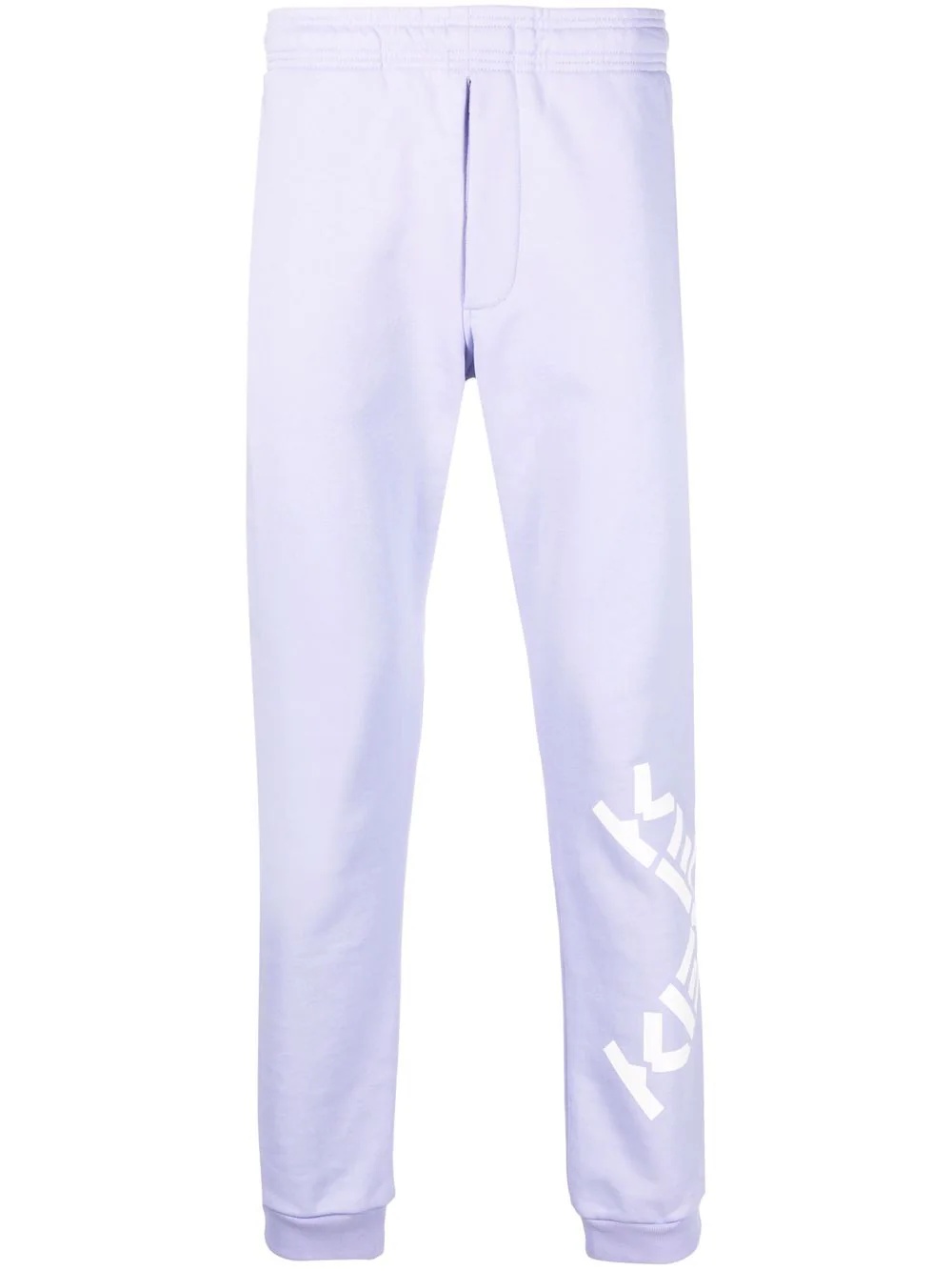 logo-print cotton-blend track pants - 1