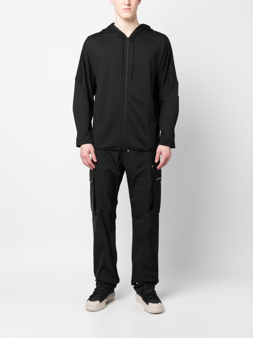 zip-up long-sleeve hoodie - 2