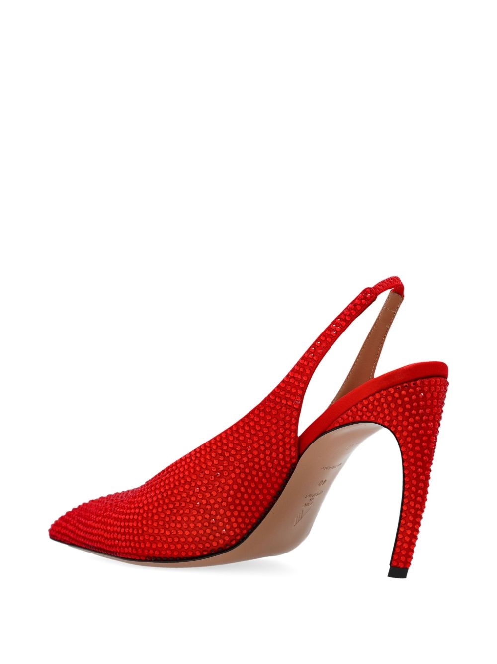 95mm Viper crystal-embellished slingback pumps - 3