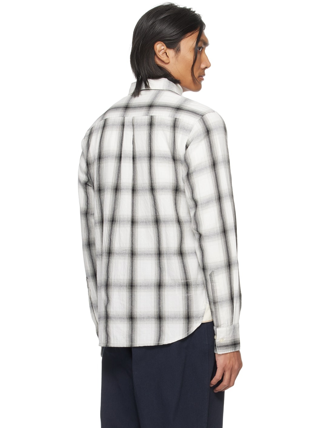 White & Black Frill Shirt - 3