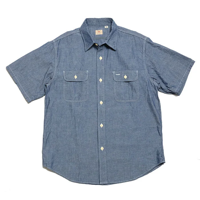 BLUE CHAMBRAY S/S WORK SHIRT - SC37941 - 1
