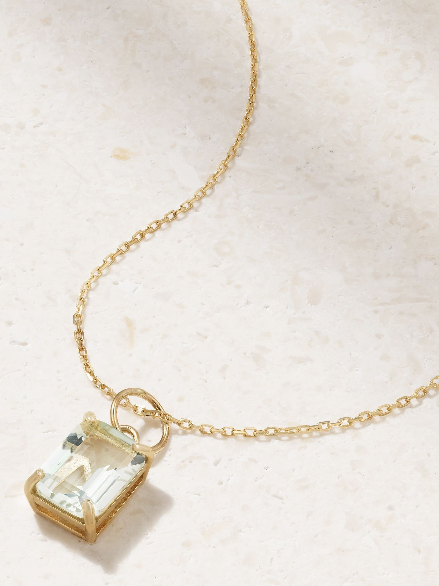 14-karat gold amethyst necklace Gold - 4