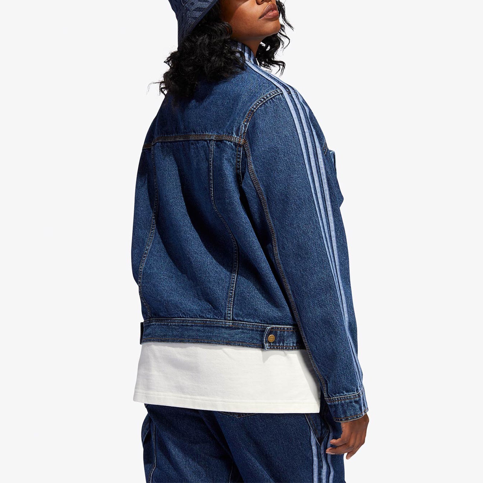 adidas originals x Ivy Park Crossover Casual Denim Blue Jacket HG6544 - 5