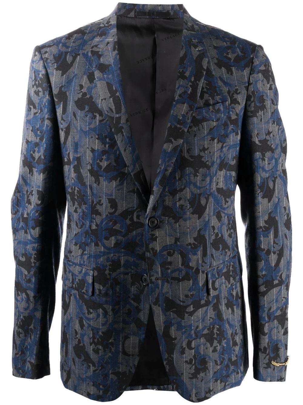 Baroccoflage-print pinstripe blazer - 1