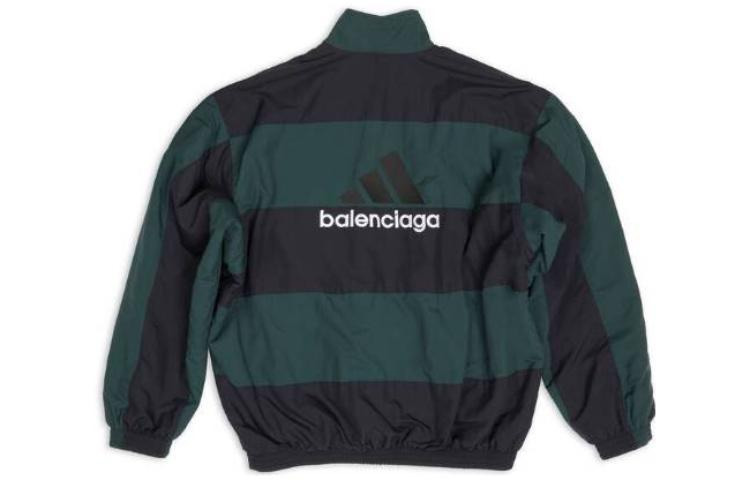 Balenciaga x Adidas Reversible Tracksuit Jacket 'Black Green' 725294TNO793230 - 2