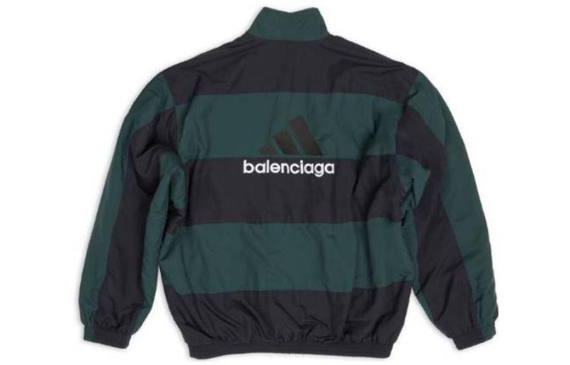 BALENCIAGA Balenciaga x Adidas Reversible Tracksuit Jacket 'Black Green' 725294TNO793230 outlook