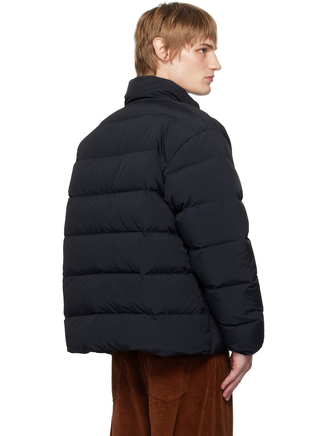 Black Burlington Puffer Down Jacket - 3