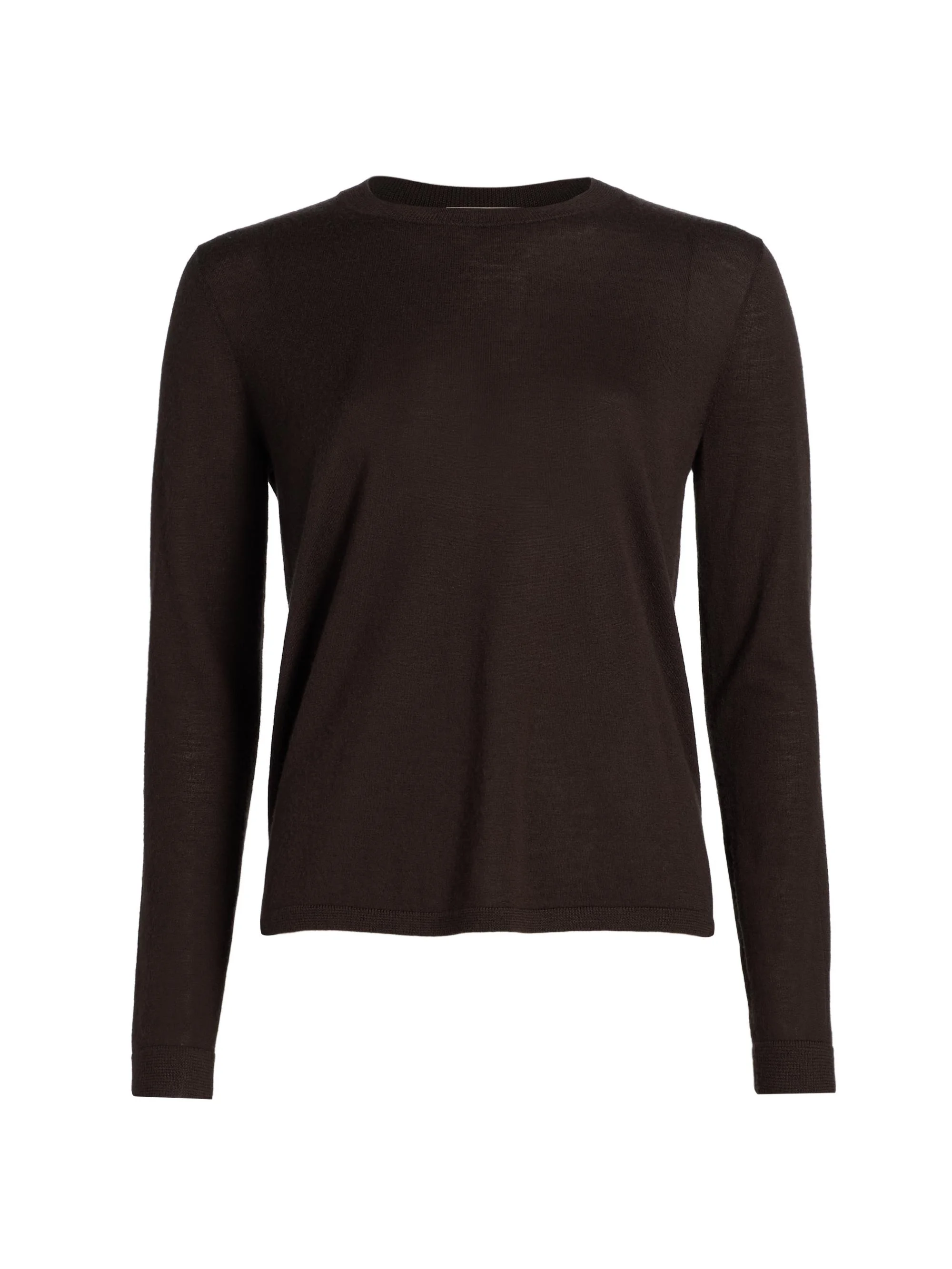 Women's Cashmere Long-Sleeve Top - Brown - 1