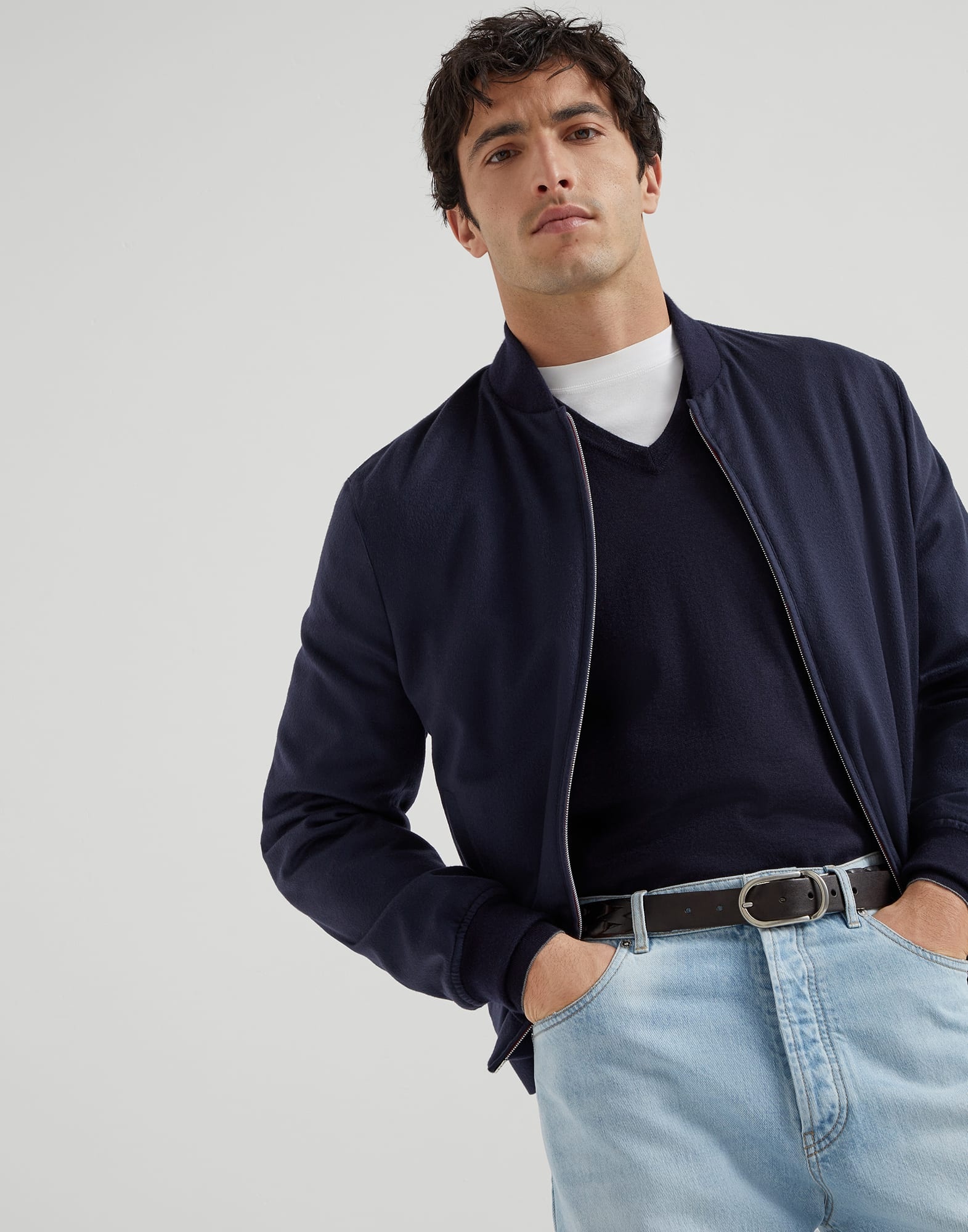 Cashmere and silk lightweight sweater - 4