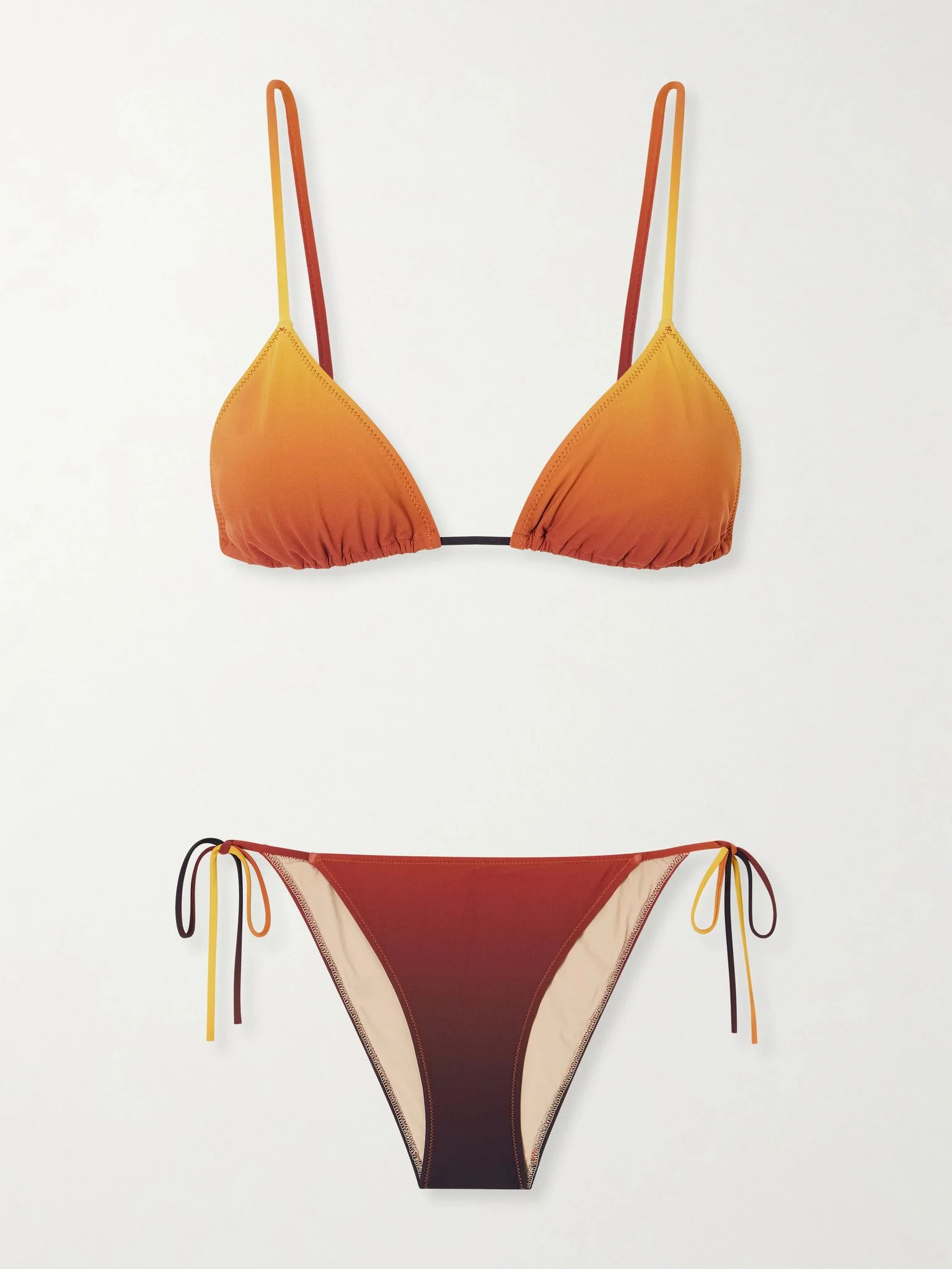 Venti dégradé triangle bikini Orange - 1