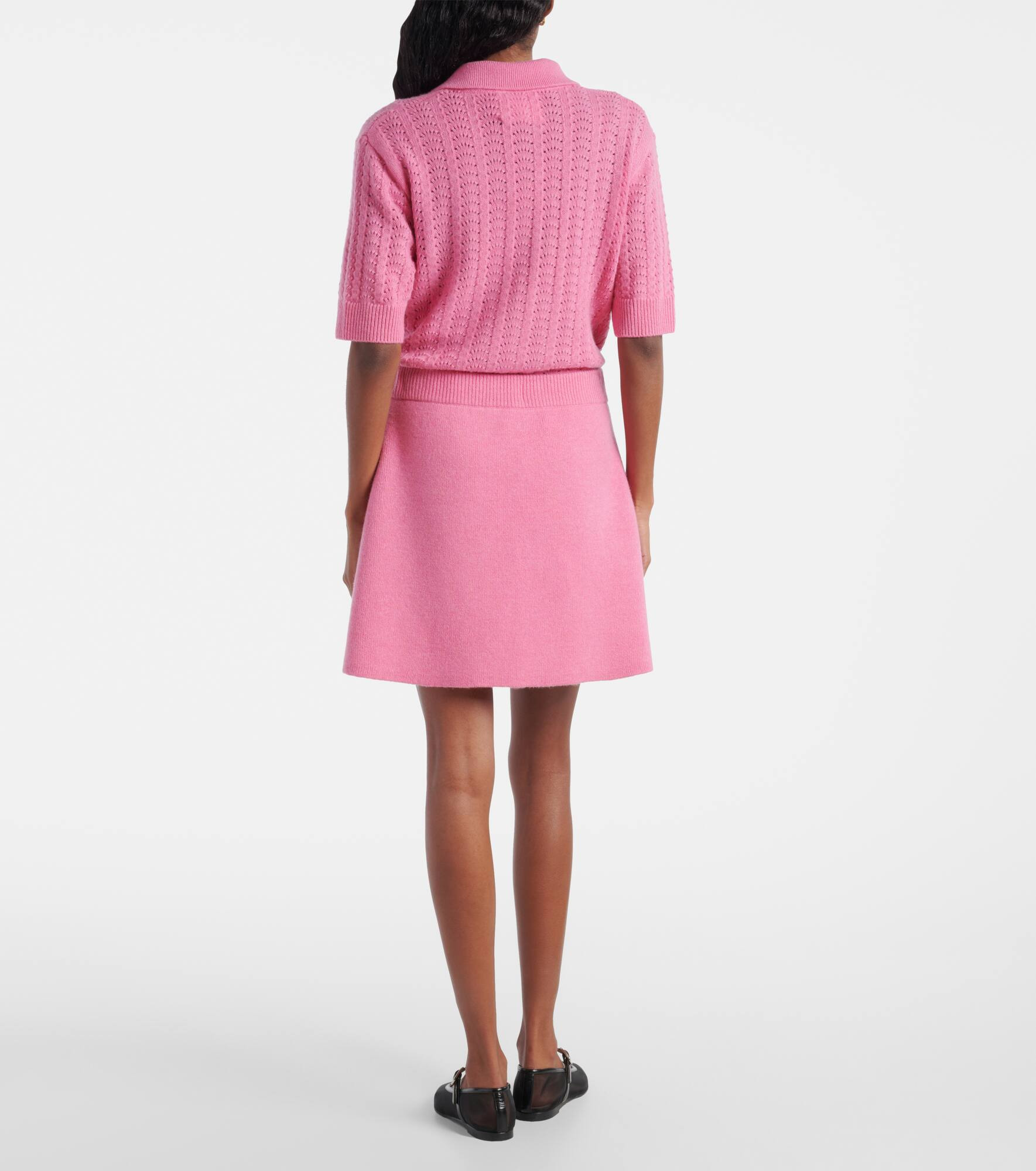 Clare high-rise cashmere miniskirt - 3