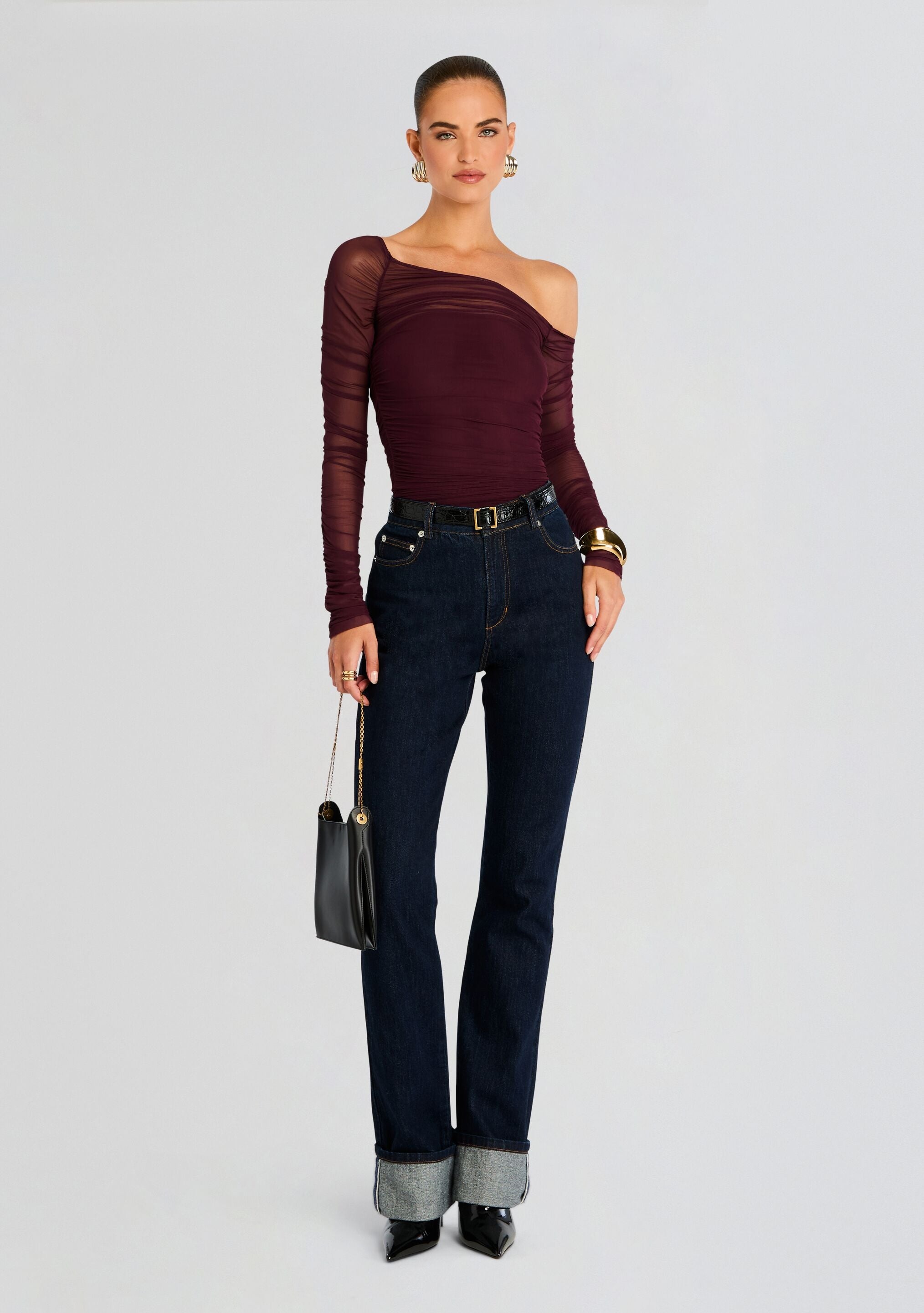ASHTON HIGH RISE SLIM FLARE JEAN - 5