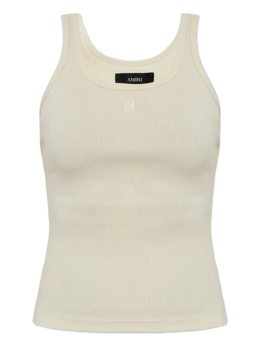 Amiri Ribbed Sleeveless Tank Top - 1