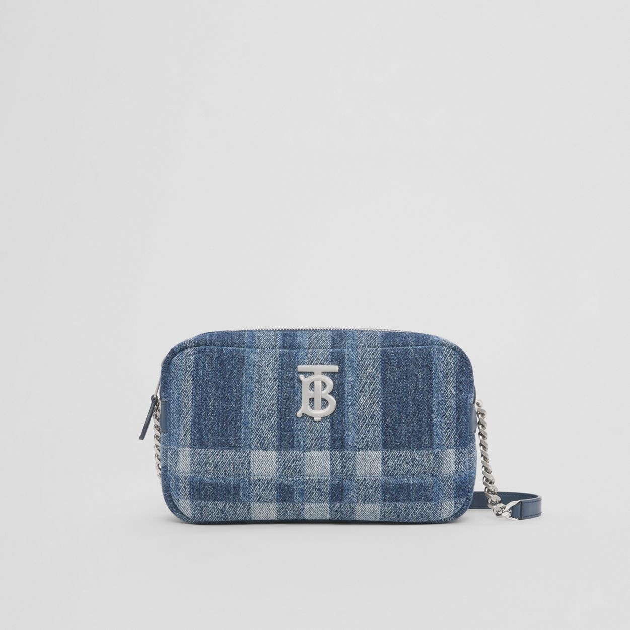 Small Check Denim Lola Camera Bag - 1