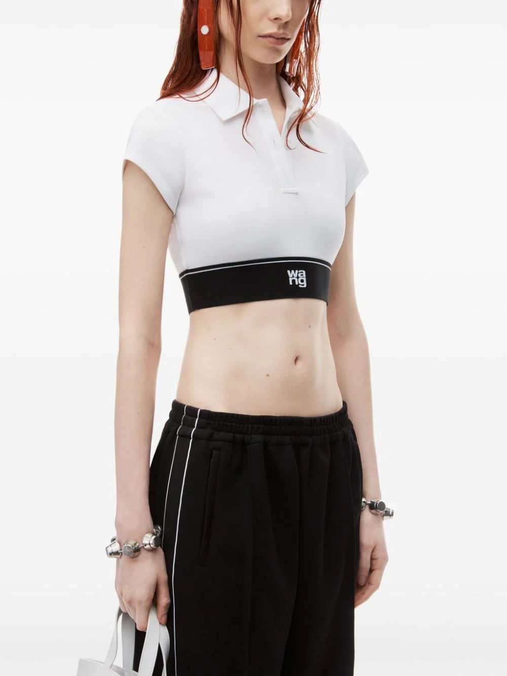 Cheerleader crop polo shirt - 4