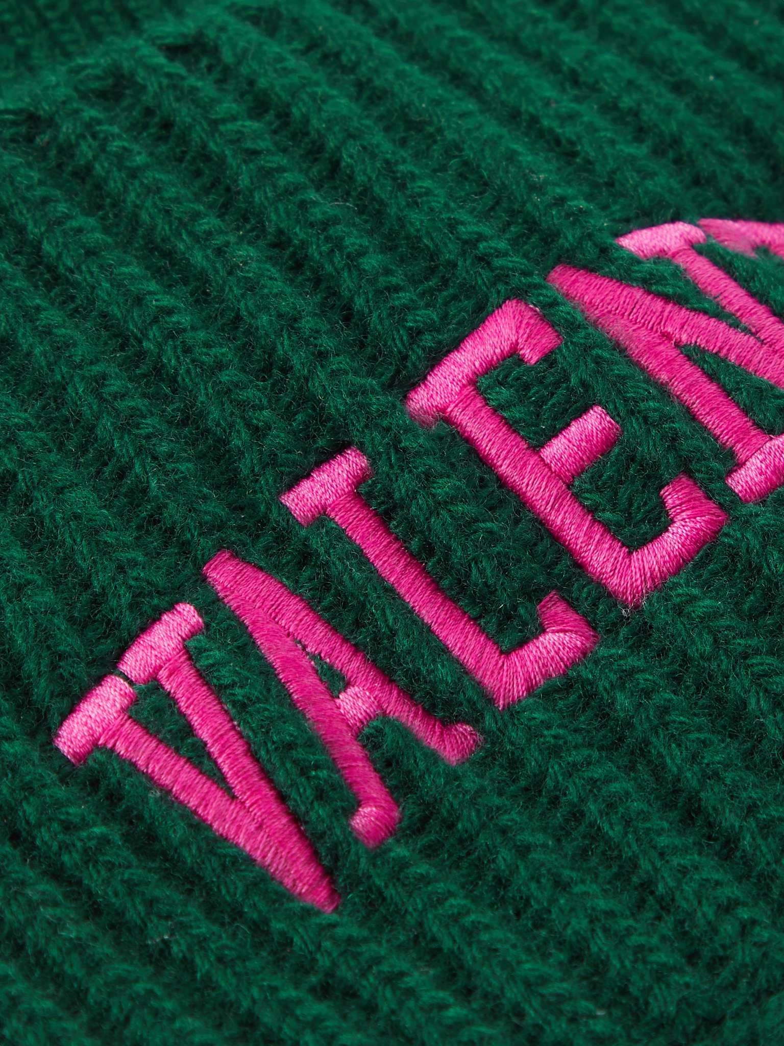 Valentino Garavani Logo-Embroidered Virgin Wool Beanie - 5