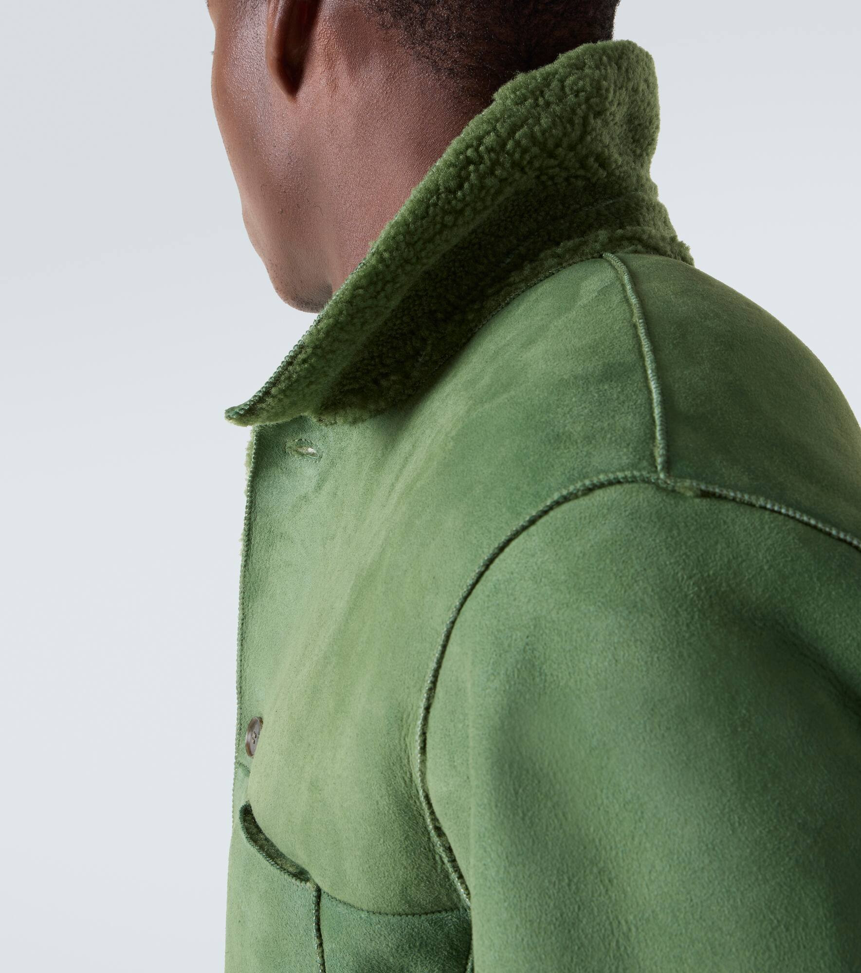 Leather shirt jacket - 6