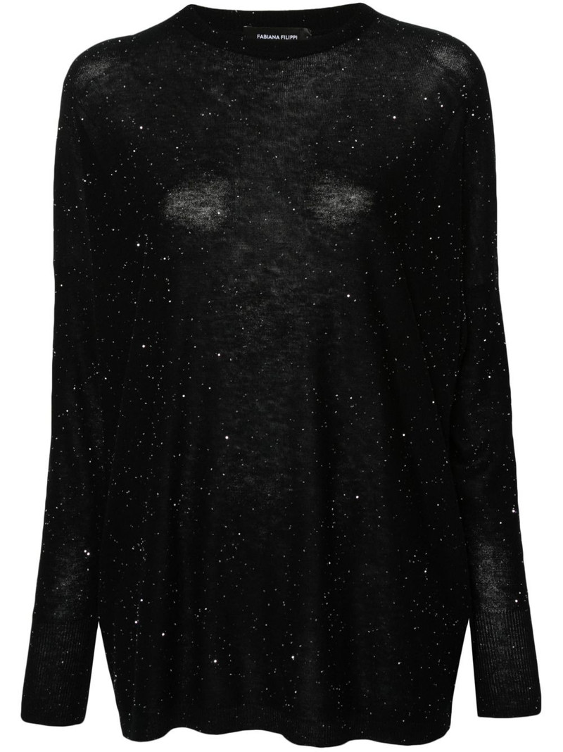 sequin-embellished jumper 1
